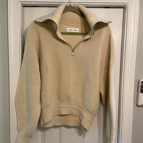 SAMSØE SAMSØE Elke Half-Zip Turtleneck Sweater - Picture 2 of 6